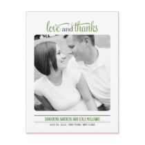 Clean Look Wedding Thank  You Card Postcards