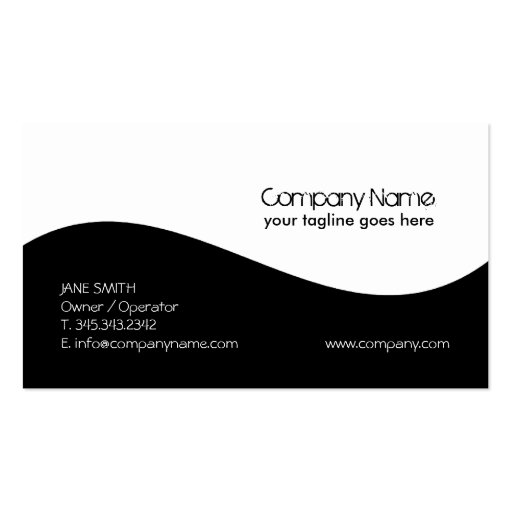Clean & Modern Business Card (front side)