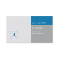 Clean Monogram Business Card business cards by nmthurman Clean Monogram Business Card business cards