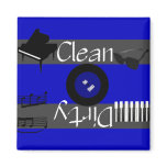 Clean or Dirty Blues Music Dishwasher Magnet