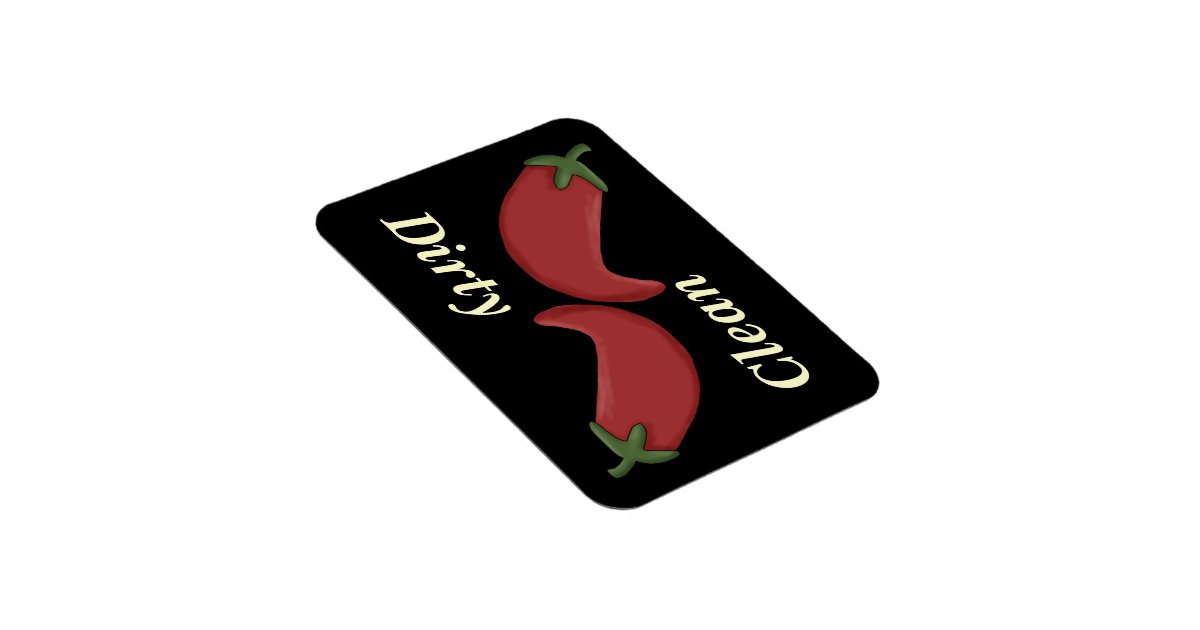 Clean or Dirty Chili Peppers Dishwasher Zazzle