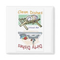 Clean or Dirty Dishes Magnet
