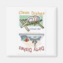 Clean or Dirty Dishes Magnet