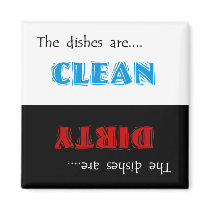 Clean or Dirty Dishwasher Magnet