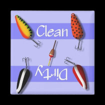 Clean or Dirty Fishing Dishwasher Magnet by Country1969 Clean or Dirty Fishing Dishwasher Magnet
