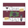 Clean or Dirty Wine Dishwasher Magnet Clean or Dirty Wine Dishwasher Magnet