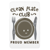 Clean Plate Club Rectangle Magnets