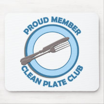 Clean Plate Club Proud Member Mouse Pad