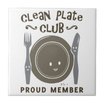 Clean Plate Club Ceramic Tile