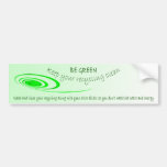 Clean Recycling Bumper Sticker