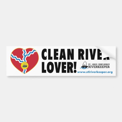 Clean River Lover Bumper Sticker