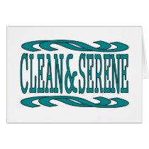 Clean & Serene cards