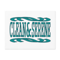 Clean & Serene Postcard