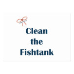 Clean the Fish Tank Business Card Template