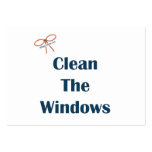 Clean The Windows Reminders Business Card Templates