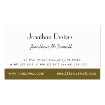 Clean Unique Plain Modern Desigs Business Cards
