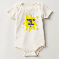 Clean up aisle 4 yellow and blue t-shirts