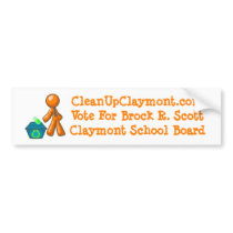 Clean Up Claymont - Bumper Sticker bumper stickers by BrockScott Clean Up Claymont - Bumper Sticker bumper stickers