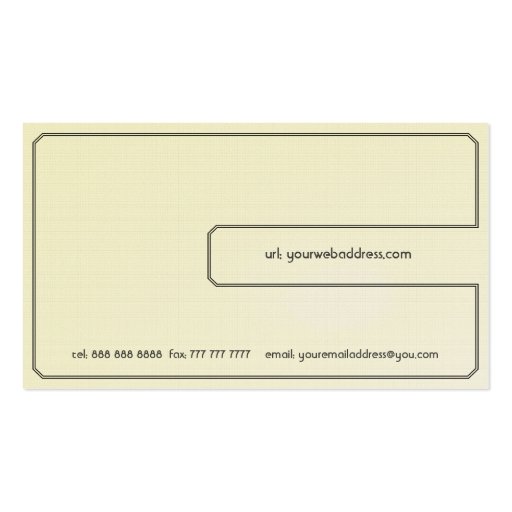 Clean White General Business Card (back side)