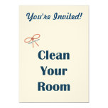 Clean Your Room Reminders Card