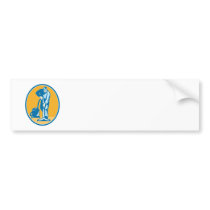 Cleaner Janitor Worker Vacuum Cleaning Bumper Sticker