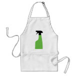 cleaning aerosol can green apron