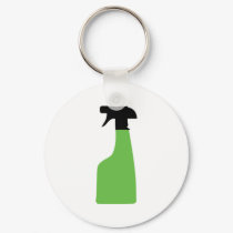 cleaning aerosol can green keychains