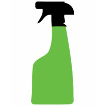 cleaning aerosol can green t-shirts
