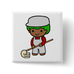 Cleaning Boy Pinback Buttons