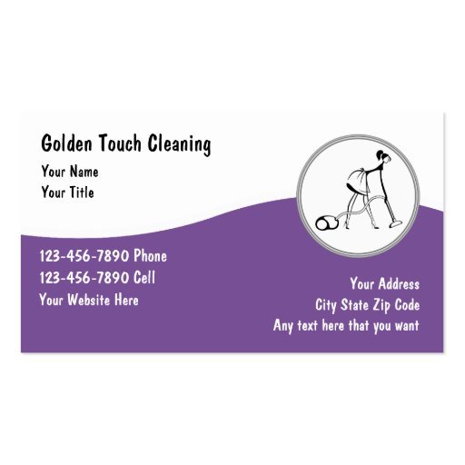 Cleaning Business Cards (front side)
