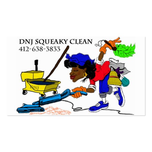 cleaning-lady-double-sided-standard-business-cards-pack-of-100-zazzle