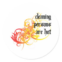 Cleaning Persons Are Hot stickers by itsallhot Cleaning Persons Are Hot stickers