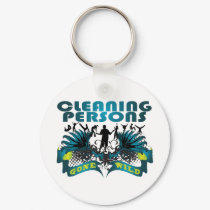 Cleaning Persons Gone Wild keychains by busybrain Cleaning Persons Gone Wild keychains