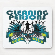Cleaning Persons Gone Wild mousepads by busybrain Cleaning Persons Gone Wild mousepads