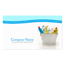 Cleaning service business card business cards