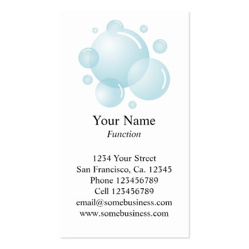 Cleaning service business card template | Vertical