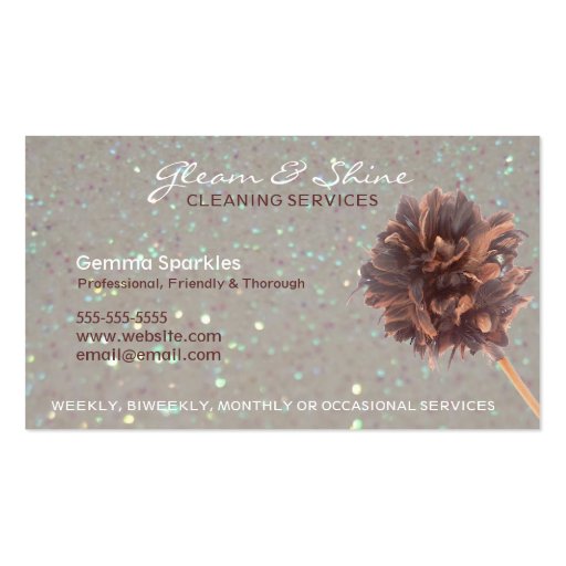 Cleaning Service Business Cards