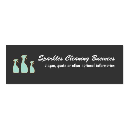 Cleaning Service Mini Business Cards