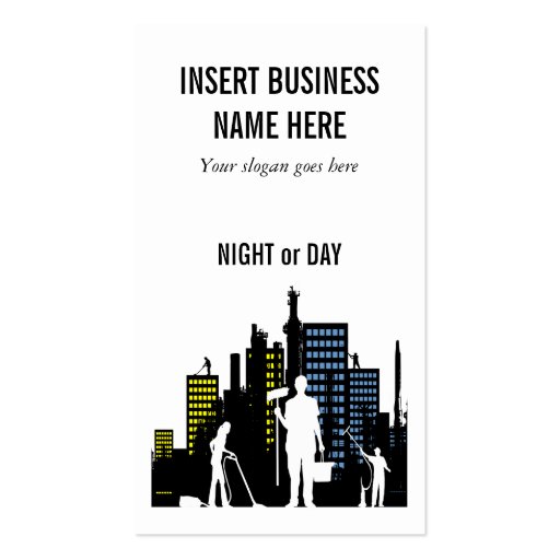 Cleaning Service professional PERSONALIZE Business Card Templates