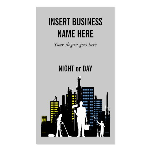 Cleaning Service professional PERSONALIZE Business Card