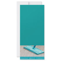 Cleaning service full color rack card