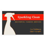 Cleaning Services Business Card business cards