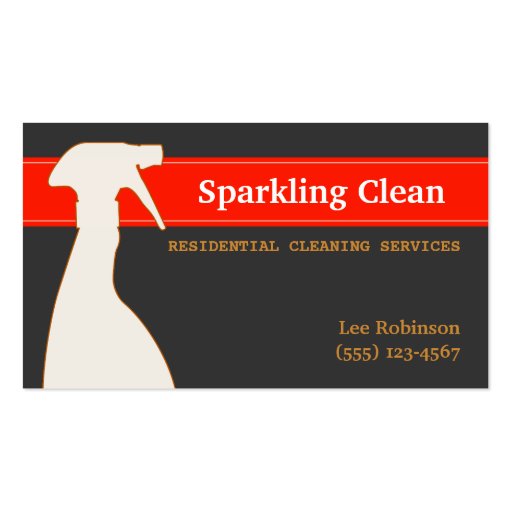 Cleaning Services Business Card