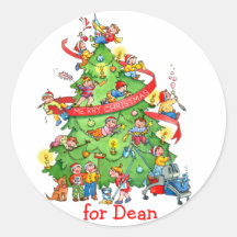 Cleaning The Christmas Tree Stickers