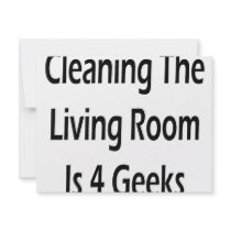 Cleaning The Living Room Is For Geeks invitations by Supernova23 Cleaning The Living Room Is For Geeks invitations