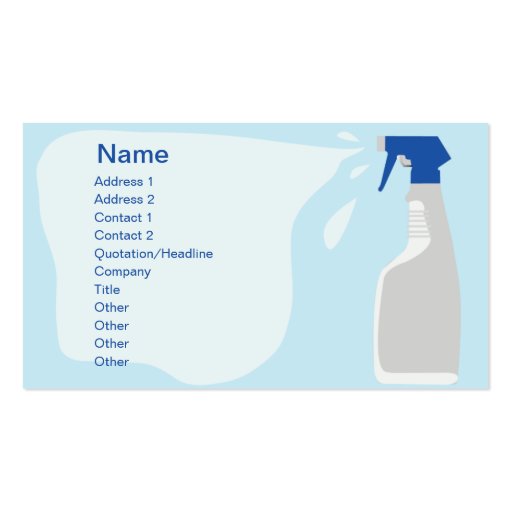 Cleanser - Business Business Card Templates