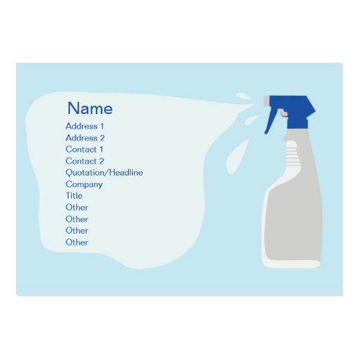 Cleanser - Chubby Business Card Templates (front side)