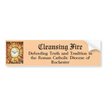Cleansing Fire Blog Bumper Sticker bumper stickers by friendofrome Cleansing Fire Blog Bumper Sticker bumper stickers