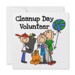 Cleanup Day Volunteer T-shirts and Gifts Personalized Invite