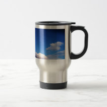 Clear Blue Sky & White Clouds Coffee Mug